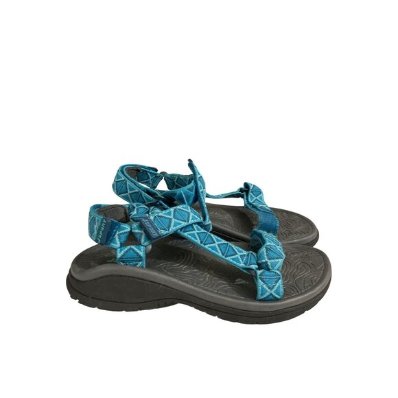 J Sport youth Size 6M Blue Geometric Strap Sandals shoes - Picture 4 of 7